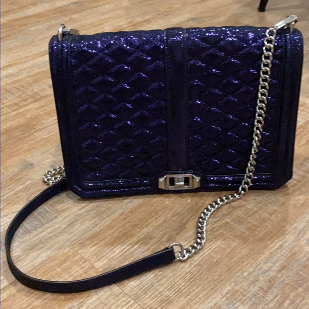 Rebecca Minkoff Metallic Purple Leather Bag